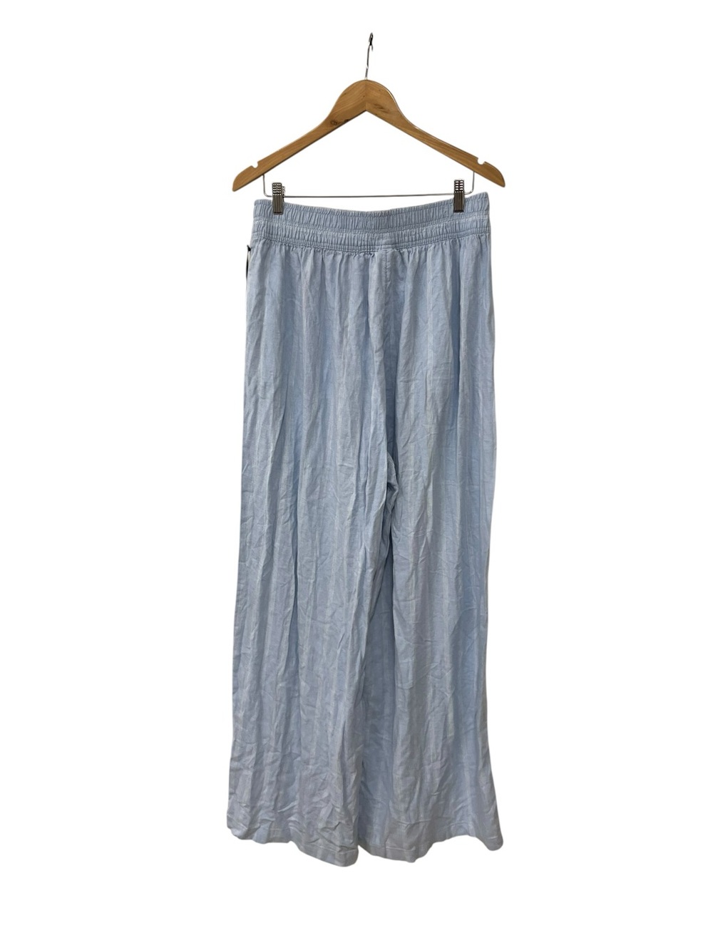 NWT Ava & Viv Blue Wide Leg Flowy Blue Stripe Pants 1X - Picture 3 of 5